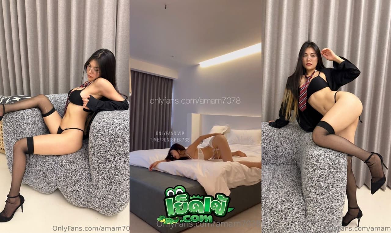 คลิปหลุด Onlyfans amam น้องแอมแอม สาวสวย หุ่นนางแบบ ใส่ชุดยั่วเย็ด xxx กำลังนอนช่วยตัวเอง พี่ชายมาเห็น จับเย็ดซ่ะเลย โคตรเด็ด