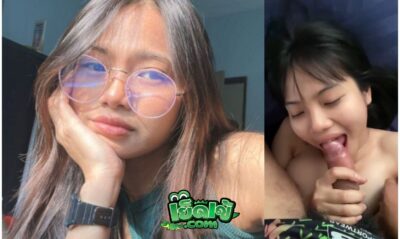 คลิปหลุดทางบ้าน สาวสวยนั่งชักว่าวให้แฟนหนุ่ม ก่อนจับดูดแทบแตกคาปาก ทำหน้าเล่นกล้องยั่วย็ด นมใหญ่น่าเย็ดชิบหาย